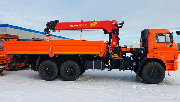Бортовой автомобиль на шасси КАМАЗ 43118 с КМУ ИНМАН ИТ-150